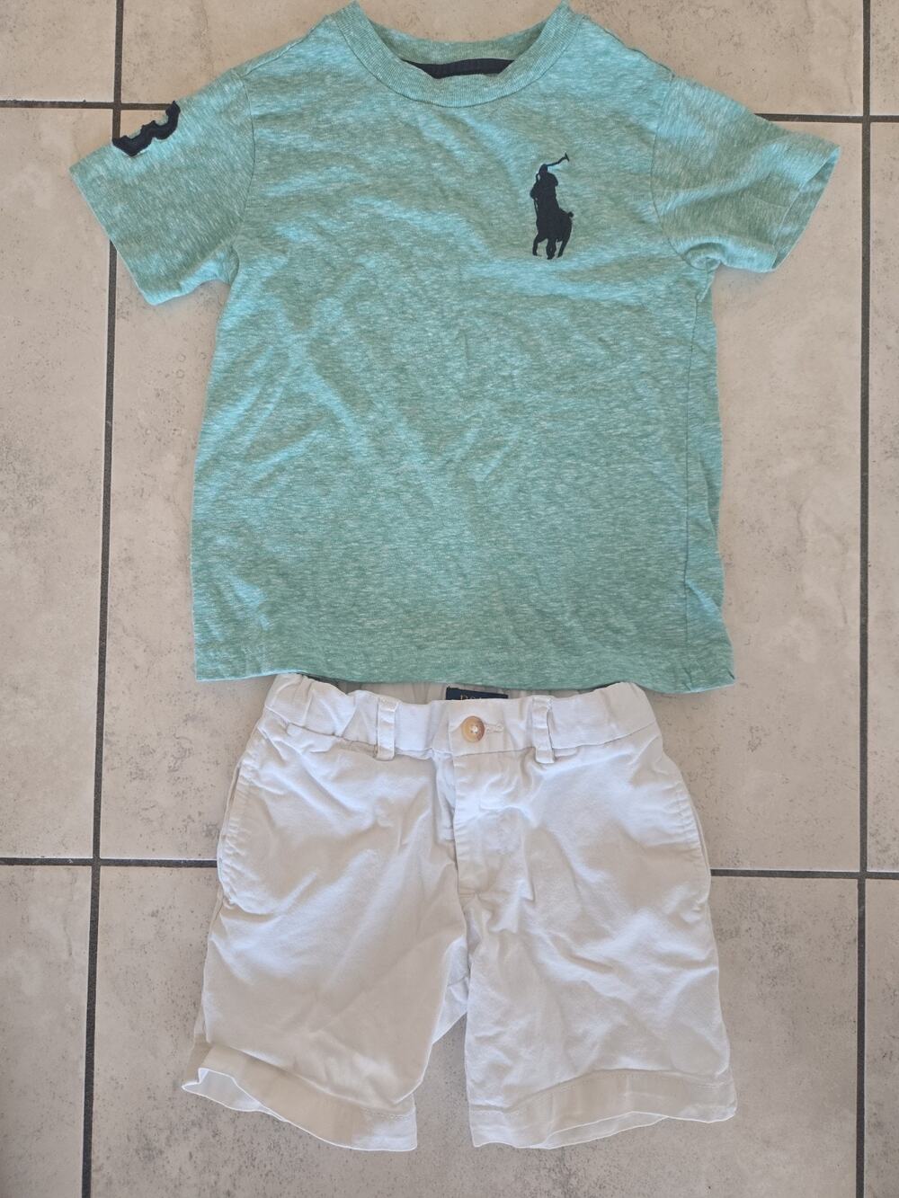Boys Polo Ralph Lauren Shorts And Shirt Size 4/4t And 3/3t